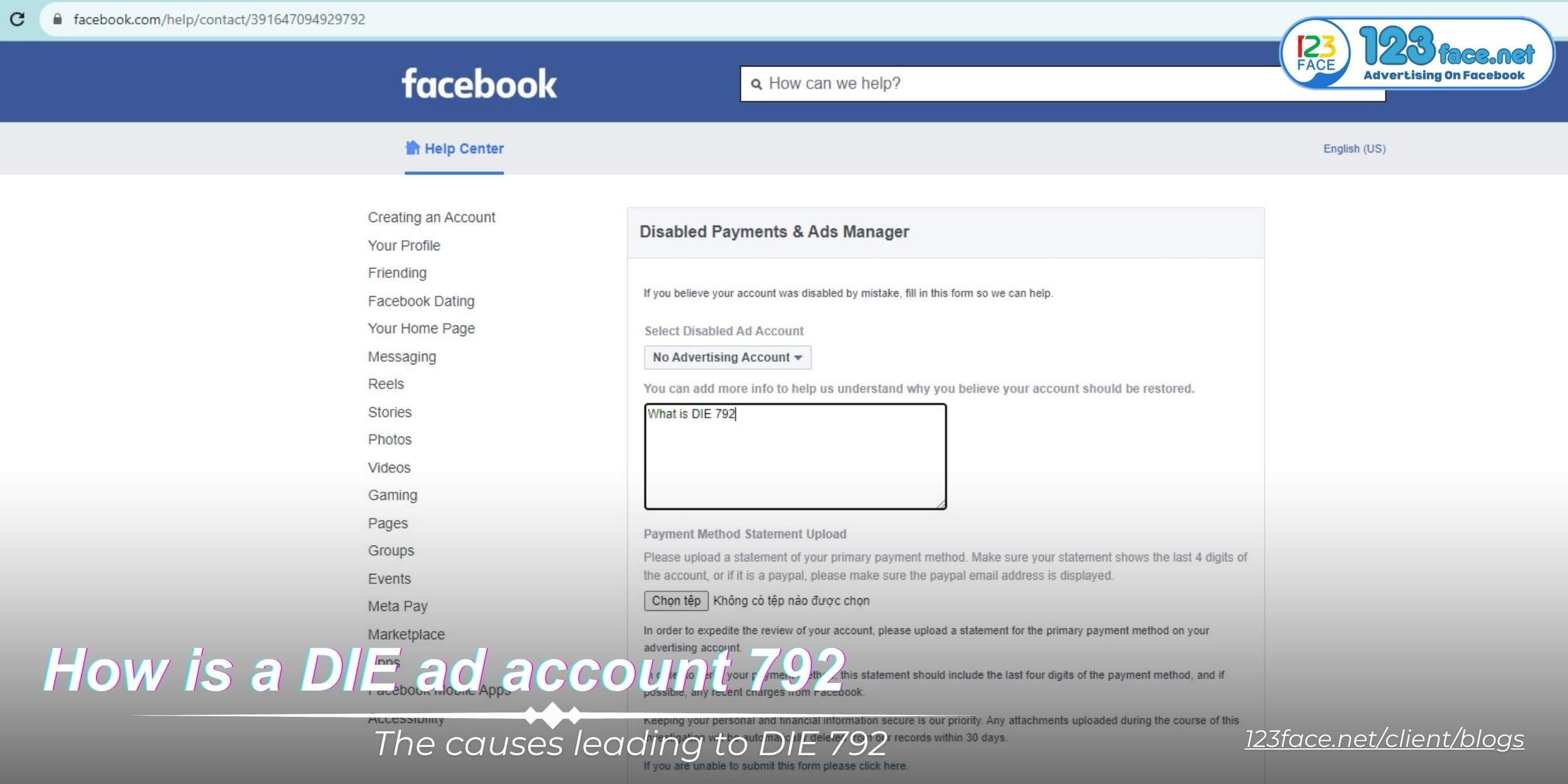 How is a dead ad account 792 (die 792) ?